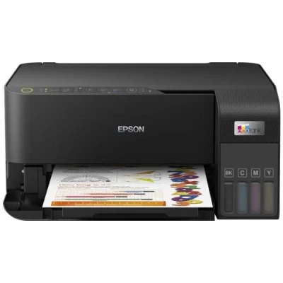 БФП струменевий кольоровий A4 Epson L3550, Black, WiFi, 4800х1200 dpi, до 15/8 стор/хв, USB, вбудоване СБПЧ, чорнило Epson 103 (C11CK59404)