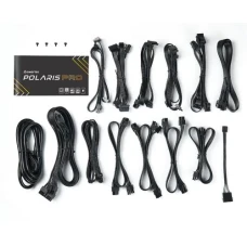 Блок живлення 1300 Вт, Chieftec Polaris Pro, Black, модульний, 80+ Platinum, Active PFC, 135 мм FDP, 4xMolex / 12xSATA / 1x16-pin / 6x6+2-pin / 1x20+4-pin / 2x4+4-pin, захист AFC/OCP/OPP/OTP/OVP/SCP/SIP/UVP, ATX 12V 3.0 (PPX-1300FC-A3)