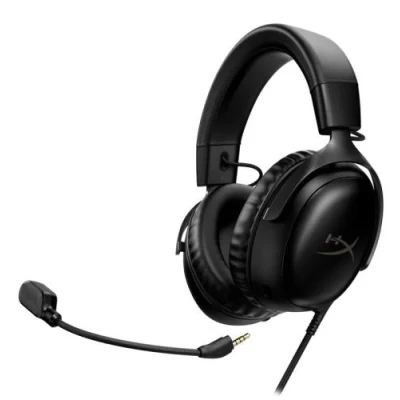 Навушники HyperX Cloud III, Black, 3.5 мм / Type-C/ USB, мікрофон, динаміки 53 мм, DTS Headphone: X Spatial Audio, адаптер на USB у комплекті (77Z45AA)