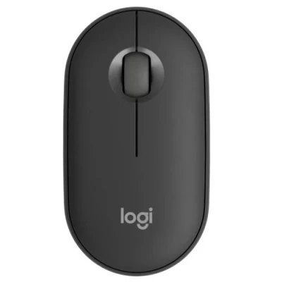 Миша бездротова Logitech Pebble Mouse 2 M350s, Tonal Graphite, Bluetooth / USB Logi Bolt, 400-4000 dpi, 3 кнопки, 1xAA, *Logi Bolt у комплекті не йде (910-007015)