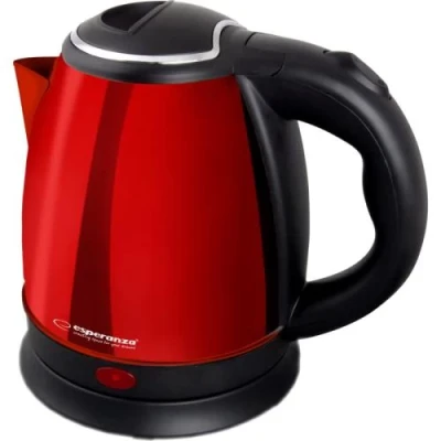 Електрочайник Esperanza "Parana", Red, 1350 Вт, 1 л, дисковий, нержавіюча сталь (EKK128R)