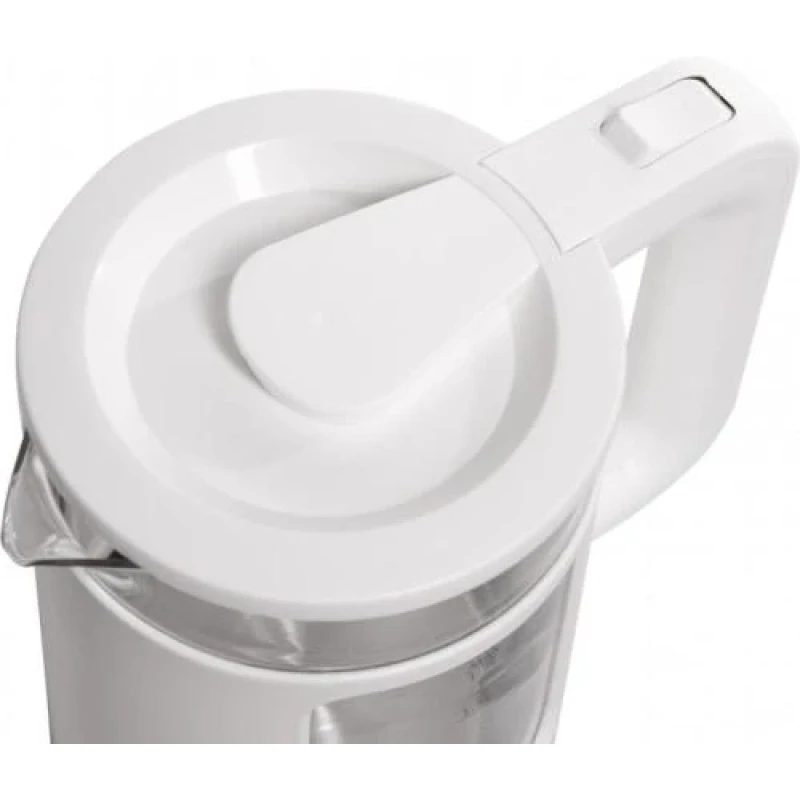 Електрочайник Liberton LEK-6830, White, 1500W, 1.7л, дисковий, подвійна стінка (нержавіюча сталь+скло), LED-підсвічування, автовідключення, індикатор включення, відкривання кришки ручне, шкала рівня води внутрішня