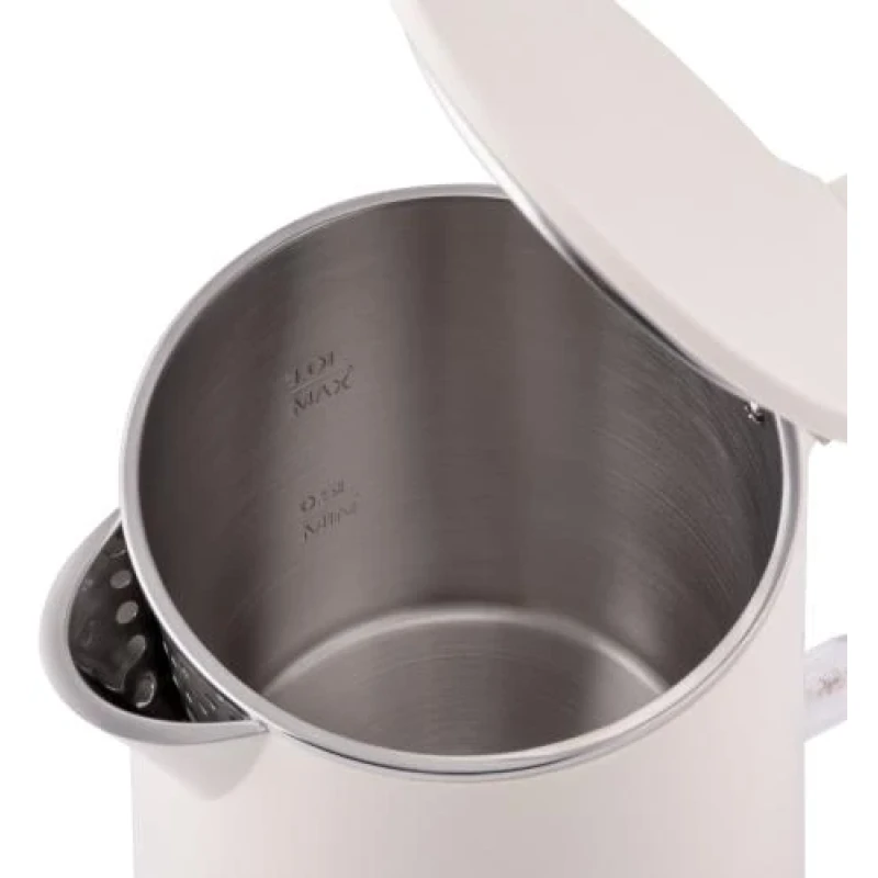 Електрочайник Ardesto EKL-F1BG, Beige, 1500W, 1л, дисковий, подвійний корпус, індикатор рівня води, контролер Strix