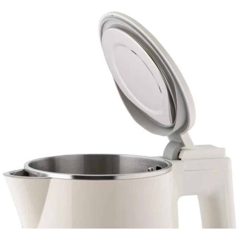 Електрочайник Ardesto EKL-F1BG, Beige, 1500W, 1л, дисковий, подвійний корпус, індикатор рівня води, контролер Strix
