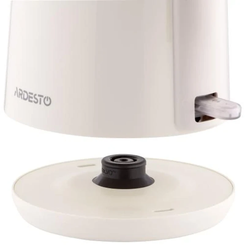 Електрочайник Ardesto EKL-F1BG, Beige, 1500W, 1л, дисковий, подвійний корпус, індикатор рівня води, контролер Strix