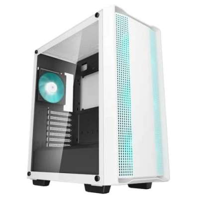 Корпус Deepcool CC560 V2, White, без БЖ, Mid Tower, ATX / Micro ATX / Mini ITX, макс. CPU - 165 мм / GPU - 370 мм, 1xUSB 3.0 / 1xUSB 2.0, 4x120 мм LED, бічна панель із загартованого скла (R-CC560-WHGAA4-G-2)