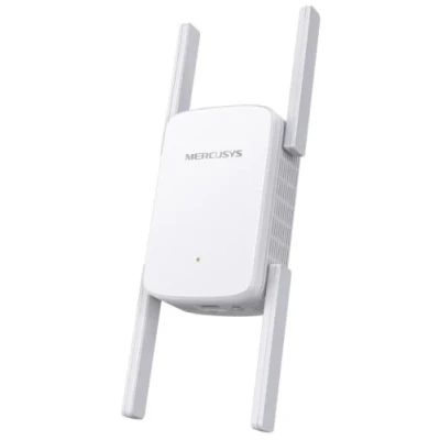 Wi-Fi повторювач Mercusys ME50G, White, 2.4GHz (до 600 Мбіт/с) / 5GHz (до 1300 Мбіт/с), 1xGLan, 4 зовнішні антени
