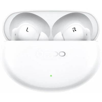Навушники бездротові OPPO Enco Air 4 Pro, Moonlight White, Bluetooth 5.4, мікрофон, динамік 12.4 мм, активне шумопоглинання, IP55 (ETEA1)