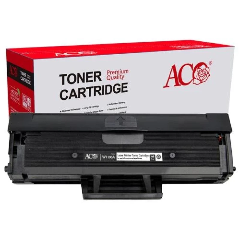 Картридж HP 106A (W1106A), Black, Laser 107/135/137, 1000 стор, ACO (ACO-W1106A)
