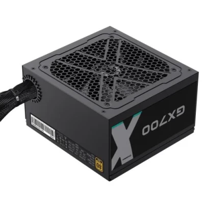 Блок живлення 700 Вт, GameMax GX-700, Black, 80+ Gold, 12 см, 3xMolex / 6xSATA / 4x6+2-pin / 2x4+4-pin / 1x20+4-pin, захист OVP / OPP / OCP / SCP / OTP / UVLO