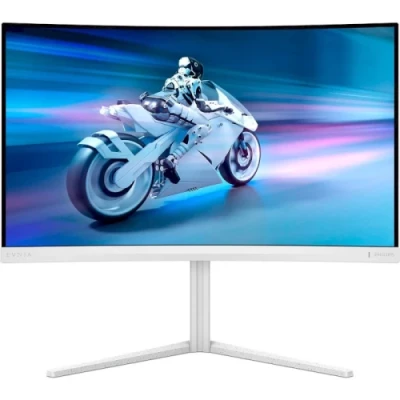 Монітор 27" Philips Evnia 27M2C5501/00, White, WLED, VA, 2560x1440 (16:9), 1 мс, 180 Гц, 300 кд/м², 5000:1, 178°/178°, DP/2хHDMI, VESA 100x100 мм, Adaptive Sync