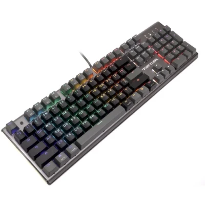 Клавіатура A4Tech FS100 Stone Black "Fstyler", Black/Grey, USB, 10 режимів підсвічування, 1.8 м, UA/RU/US Клавіатура A4Tech FS100 Stone Black "Fstyler", Black/Grey, USB, 10 режимів підсвічування, 1.8 м, UA/RU/US