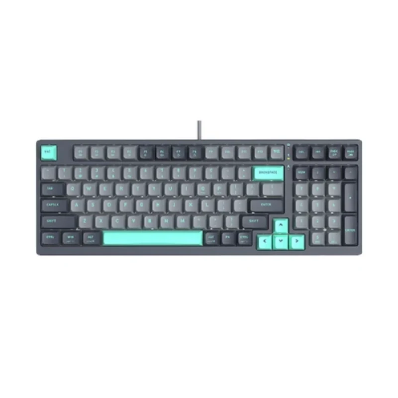 Клавіатура A4Tech FS300 Panda Rock Climbing, Black/Grey, USB, ігрова, підсвічування кнопок, захист від бризок, 1.8 м, UA/RU/US