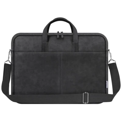 Сумка для ноутбука 15.6" Defender Solid, Black, екошкіра, 410х310х40 мм (26091)