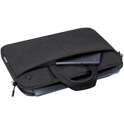 Сумка для ноутбука 15.6" Defender Solid, Black, екошкіра, 410х310х40 мм (26091)