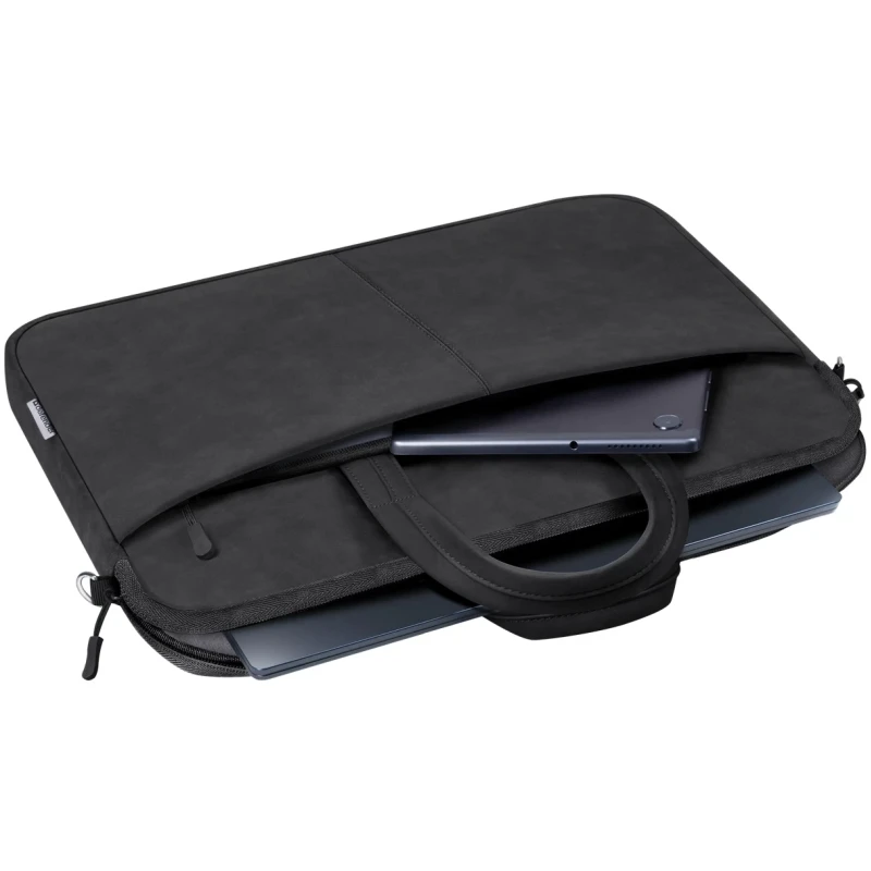 Сумка для ноутбука 15.6" Defender Solid, Black, екошкіра, 410х310х40 мм (26091)