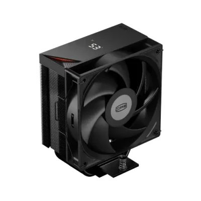 Кулер для процесора PcCooler RT400 Digital, Black, алюміній/мідь, 1x120 мм, для Intel 1851/1700/1200/115x, AMD AM5/AM4, цифровий LED екран, висота 152 мм, до 235 Вт (RT400-BKNWYL-GL) Кулер для процесора PcCooler RT400 Digital, Black, алюміній/мідь, 1x120 мм, для Intel 1851/1700/1200/115x, AMD AM5/AM4, цифровий LED екран, висота 152 мм, до 235 Вт (RT400-BKNWYL-GL)