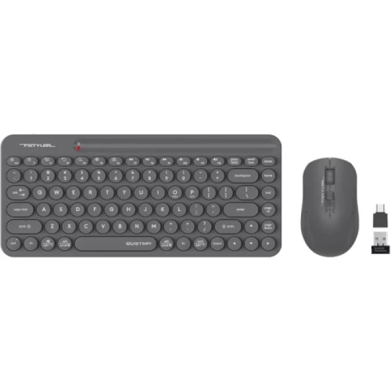 Комплект бездротовий A4Tech Fstyler FG3200 Air2 (Grey), Bluetooth / USB/Radio (USB)