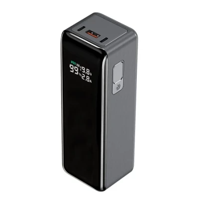 Універсальна мобільна батарея 30000 mAh, Atria WPD-160S, Black, 160 Вт, 2xType-C (PD3.0) / 1xUSB (QC3.0), цифровий LED дисплей