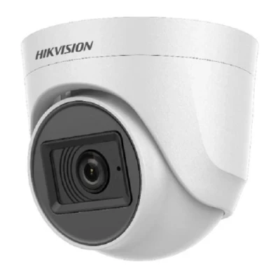 Камера HDTVI Hikvision DS-2CE76D0T-ITPFS (2.8 мм), White, 2 МП CMOS, f=3.6 мм, день/ніч, ІЧ підсвічування 20м, BLC, HLC, IP67, -40°C ~ +60°C, DC 12В