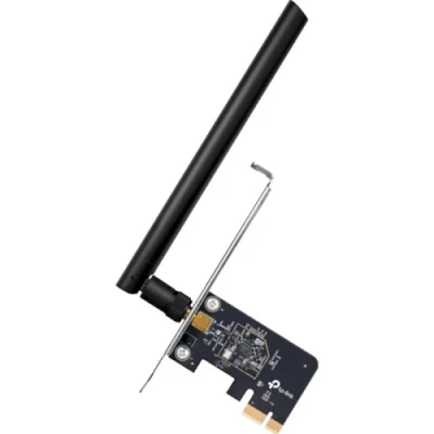 Мережева карта PCI-E TP-LINK Archer T2E, 2.4GHz / 5GHz, AC600 (до 433 / 200 Мбіт/с), PCI-E 1x, 1 знімна дводіапазонна антена, підтримка MU-MIMO, низькопрофільна / високопрофільна планка