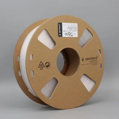 Пластик для 3D друку Gembird, PETG, Natural, 1.75 мм, 1 кг (3DP-PETG1.75-01-NAT)