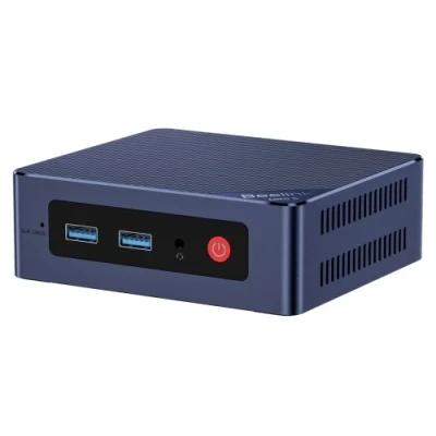 Неттоп Beelink MINI S13, Navy Blue, N150 (4x3.6 GHz, 6 Вт), 16Gb DDR4 3200 MHz SO-DIMM, 500Gb SSD NVMe, 1x2.5" SATA, Graphics, WiFi 6, Bluetooth 5.2, GLan, 4xUSB 3.2, 2xHDMI, Windows 11 Pro, кріплення VESA у комплекті