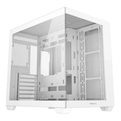 Корпус Deepcool CG530, White, без БЖ, Mid Tower, ATX / Micro ATX / Mini ITX, 2xUSB 3.0 / 1xUSB 2.0, макс. CPU - 160 мм / VGA - 410 мм, бічна та передня панель із загартованого скла (R-CG530-WHNDA0-G-1)