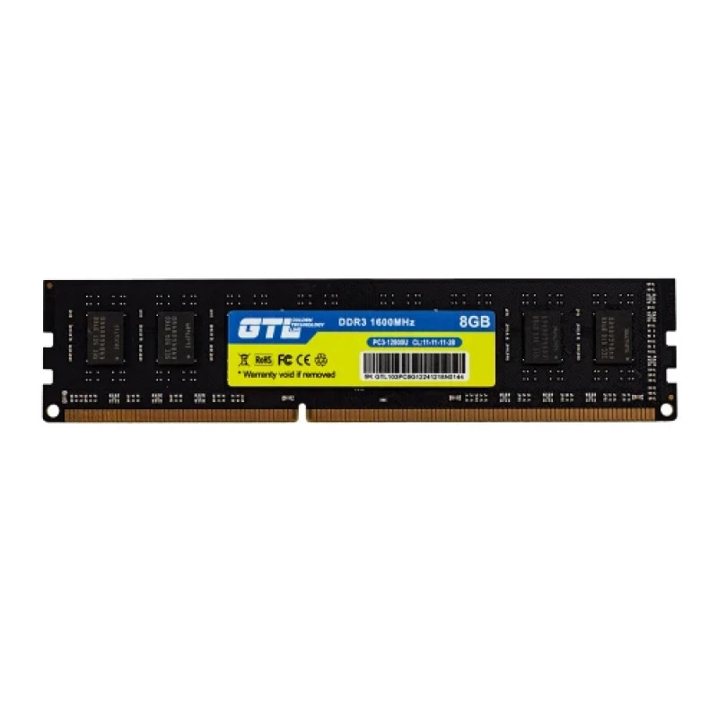Пам'ять 8Gb DDR3, 1600 MHz, GTL, 11-11-11-28, 1.5V (GTL8D316BK)