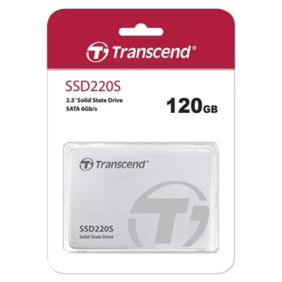 Твердотільний накопичувач SSD 120Gb, Transcend SSD220S, SATA3, 2.5", 3D TLC, 550/450 МБ/с (TS120GSSD220S)