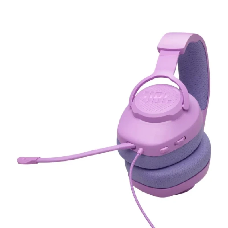 Навушники JBL Quantum 100M2, Purple, 3.5 мм, мікрофон, динаміки 40 мм, технологія "QuantumSOUND Signature", 1.2 м (JBLQTUM100M2PUR)