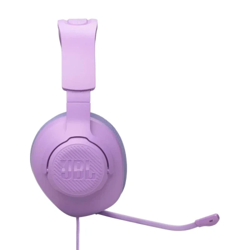 Навушники JBL Quantum 100M2, Purple, 3.5 мм, мікрофон, динаміки 40 мм, технологія "QuantumSOUND Signature", 1.2 м (JBLQTUM100M2PUR)