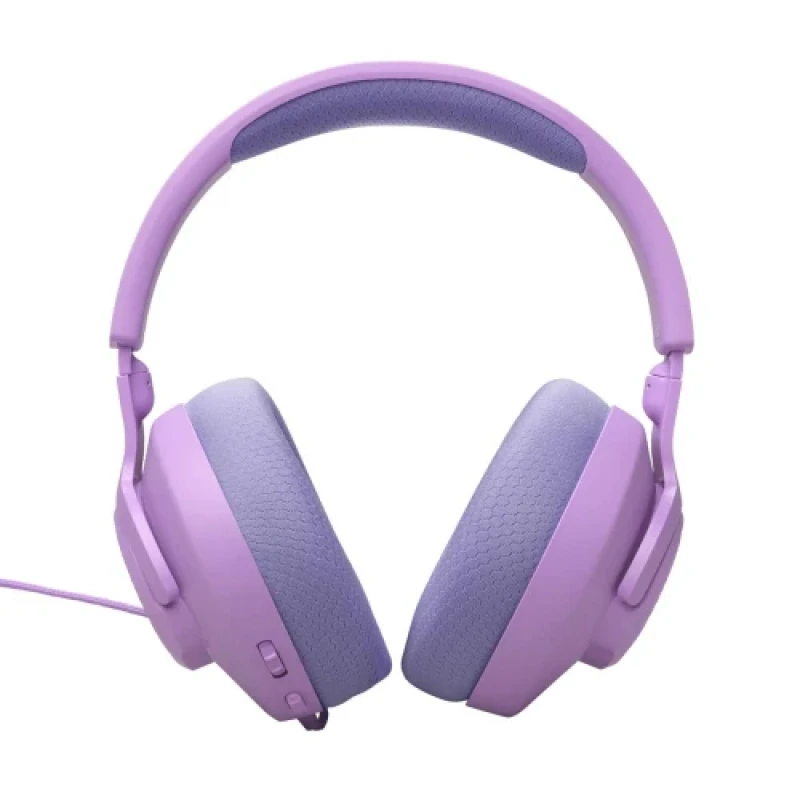 Навушники JBL Quantum 100M2, Purple, 3.5 мм, мікрофон, динаміки 40 мм, технологія "QuantumSOUND Signature", 1.2 м (JBLQTUM100M2PUR)