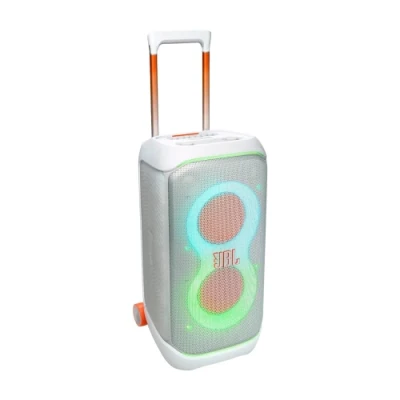 Колонка портативна JBL PartyBox Stage 320, White, 240 Вт, USB, Bluetooth, AUX, Mic-In, полікарбонат/метал, керування зверху, IPX4 (JBLPBSTAGE320SWEP)