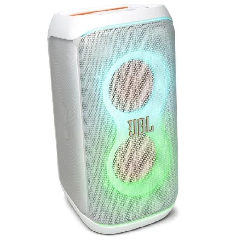 Колонка портативна JBL PartyBox Club 120, White, 160 Вт, Bluetooth, полікарбонат/метал, керування зверху, IPX4 (JBLPBCLUB120SWEP)
