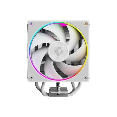 Кулер для процесора ID-Cooling FROZN A410 ARGB White, 120 мм, 4 теплових трубок, алюміній/мідь, 500±200 ~ 2000±10% RPM, 29.85dB(A) Max, Intel: 1851, 1700, 1200, 115x, AMD: AM4/AM5, 152х75х120 мм, 4-pin PWM, ARGB, до 220 Вт