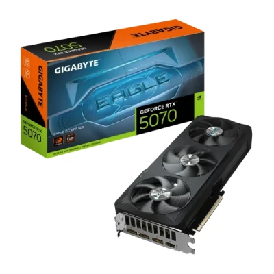 Відеокарта GeForce RTX 5070, Gigabyte, EAGLE OC SFF, 12Gb GDDR7, 192-bit, HDMI/3xDP, 2587/28000 MHz, 16-pin (GV-N5070EAGLE OC-12GD) Відеокарта GeForce RTX 5070, Gigabyte, EAGLE OC SFF, 12Gb GDDR7, 192-bit, HDMI/3xDP, 2587/28000 MHz, 16-pin (GV-N5070EAGLE OC-12GD)