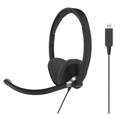 Навушники Koss CS300 USB, Black, USB, поворотний мікрофон, 102 дБ, 32 Ом, кабель 2.4 м (194283.101)
