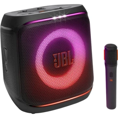 Колонка портативна JBL Partybox Encore 2, Black, 100 Вт, бездротовий мікрофон у комплекті, USB, Bluetooth, AUX, підсвічування, полікарбонат/метал, керування зверху, IPX4, кабель 2 м, час роботи до 15 год (JBLPBENCORE2EP) Колонка портативна JBL Partybox Encore 2, Black, 100 Вт, бездротовий мікрофон у комплекті, USB, Bluetooth, AUX, підсвічування, полікарбонат/метал, керування зверху, IPX4, кабель 2 м, час роботи до 15 год (JBLPBENCORE2EP)