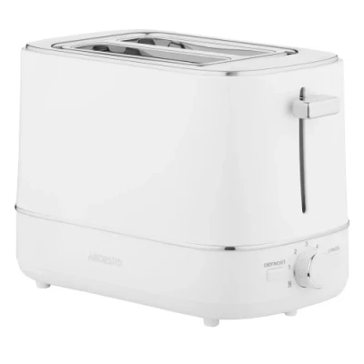 Тостер Ardesto T-F450W, White, 800W, 2 тости, 2 відділення, 7 режимів підсмажування, розморожування