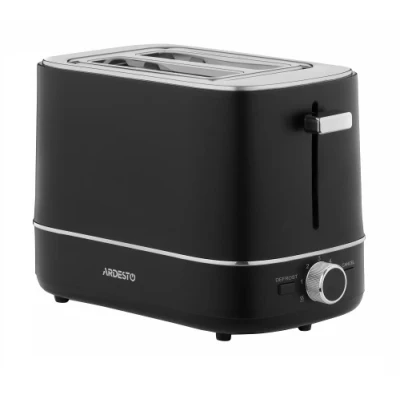 Тостер Ardesto T-F450B, Black, 800W, 2 тости, 2 відділення, 7 режимів підсмажування, розморожування