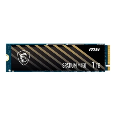 Твердотільний накопичувач SSD 1Tb, MSI Spatium M450, PCI-E 4.0 x4, M.2 2280, 3D TLC, 3400/2400 МБ/с (S78-440L0M0-P83)