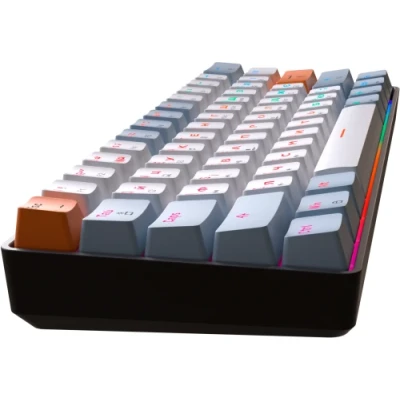 Клавіатура GamePro MK130R, Black, USB, механічна (перемикачі Outemu Red), RGB-підсвічування, 61 кнопка, 1.8 м, UK/EN Клавіатура GamePro MK130R, Black, USB, механічна (перемикачі Outemu Red), RGB-підсвічування, 61 кнопка, 1.8 м, UK/EN
