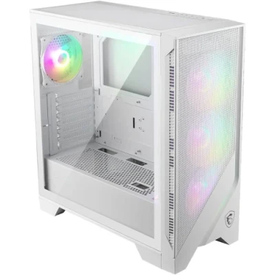 Корпус MSI MAG FORGE 320R AIRFLOW, White, без БЖ, Mid Tower, для ATX / Micro-ATX / Mini-ITX, 2xUSB 3.2, макс. CPU - 160 мм / VGA - 390 мм, 4x120 мм ARGB, бічна панель із загартованого скла 4 мм