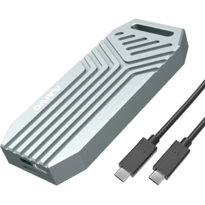 Кишеня зовнішня Maiwo, Grey, M.2, Type-C 4.0, 1xM.2 NVMe, формат 2280, алюмінієвий корпус (K1695)