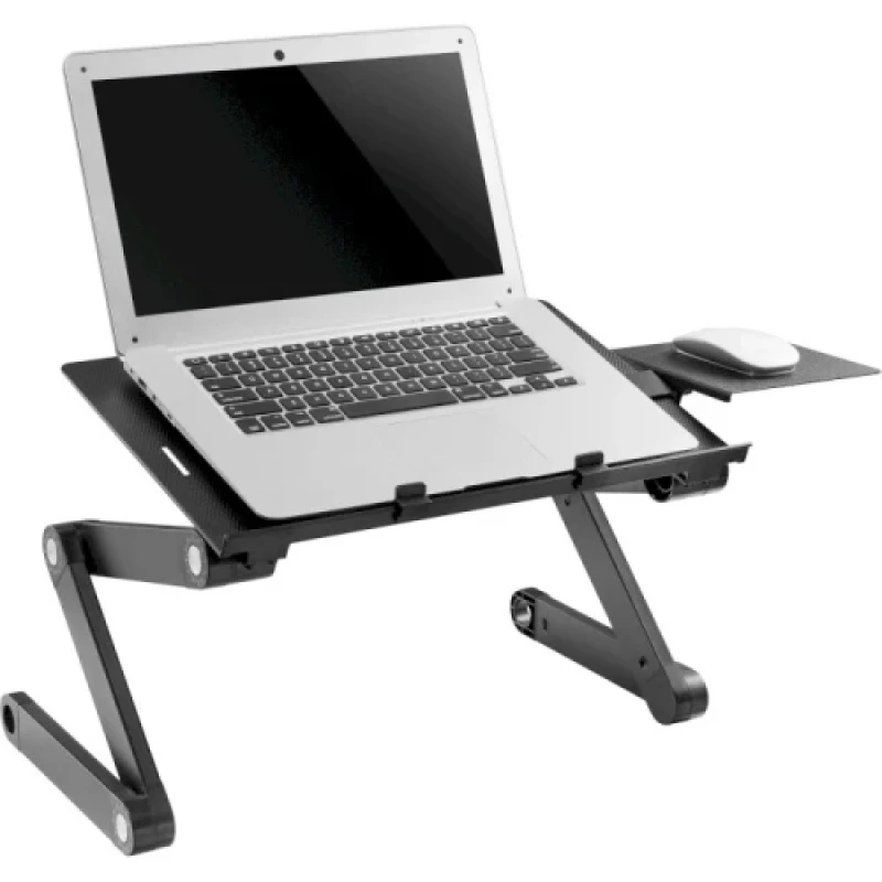 Підставка для ноутбука до 17" OfficePro CD1230, Black, USB, вентилятор (2 x 100 мм), алюміній, регулювання куту нахилу та висоти 40-480 мм, навантаження до 10 кг, підставка під мишу