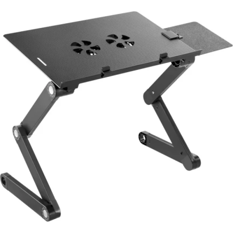 Підставка для ноутбука до 17" OfficePro CD1230, Black, USB, вентилятор (2 x 100 мм), алюміній, регулювання куту нахилу та висоти 40-480 мм, навантаження до 10 кг, підставка під мишу