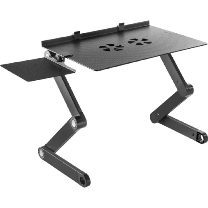 Підставка для ноутбука до 17" OfficePro CD1230, Black, USB, вентилятор (2 x 100 мм), алюміній, регулювання куту нахилу та висоти 40-480 мм, навантаження до 10 кг, підставка під мишу