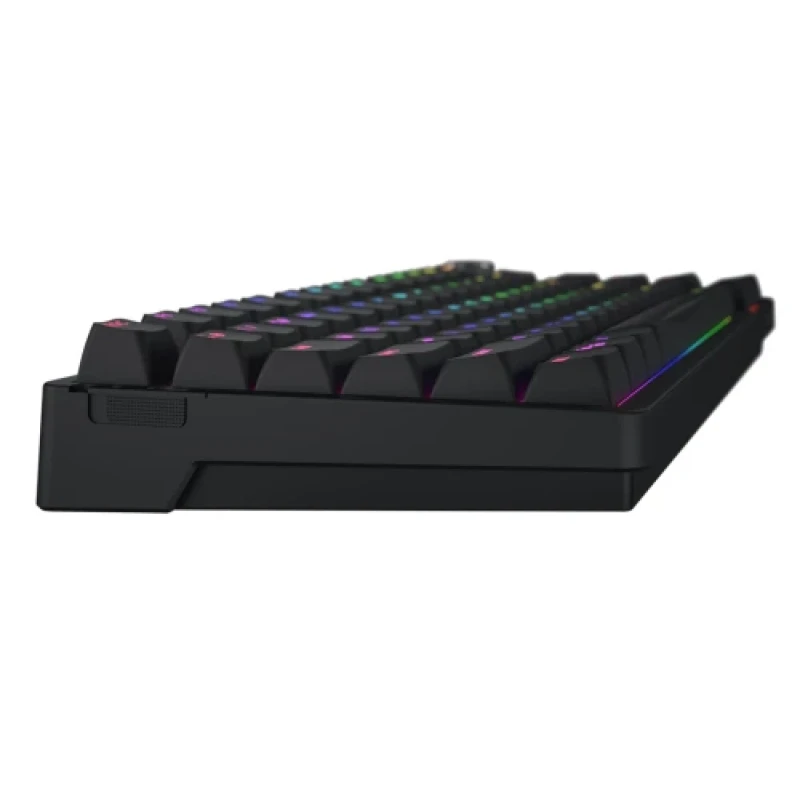 Клавіатура бездротова Hator Icefall Pro, Black, Bluetooth 5.3 / USB 2.4GHz / Type-C, механічна (перемикачі Aurum Orange Linear 2.0), TFT екран, RGB підсвічування з індивідуальним налаштуванням кожної клавіши, акумулятор 4000 mAh (HTK450UA)