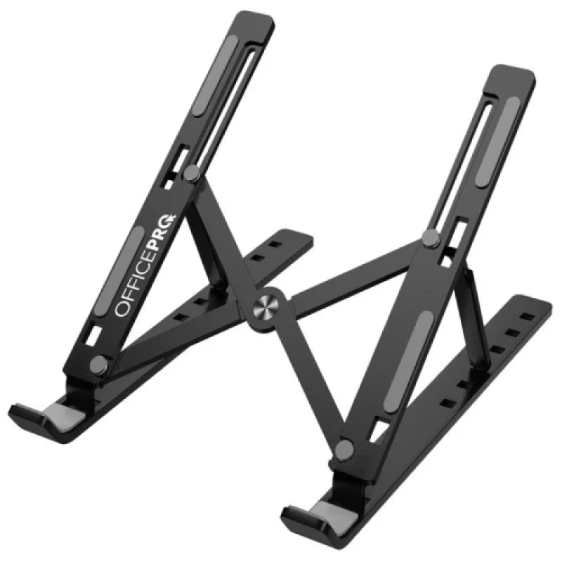 Підставка для ноутбука до 16" OfficePro LS320B, Black, алюміній/силікон, регулювання висоти